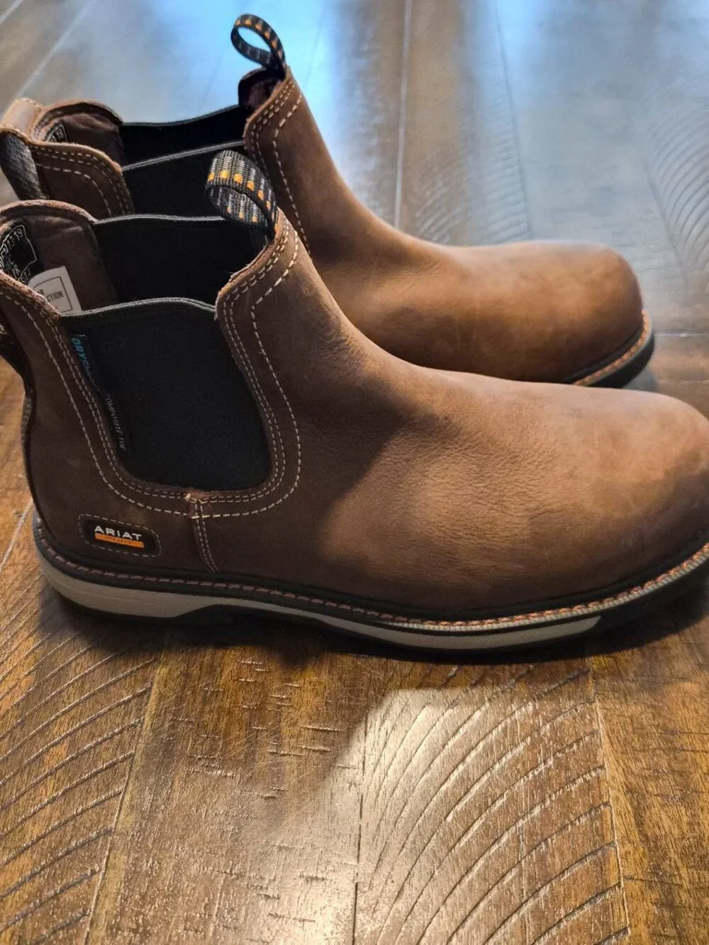 Ariat Groundbreaker Chelsea Boots Womens Size 10.5 Steel Toe Waterproof Leather